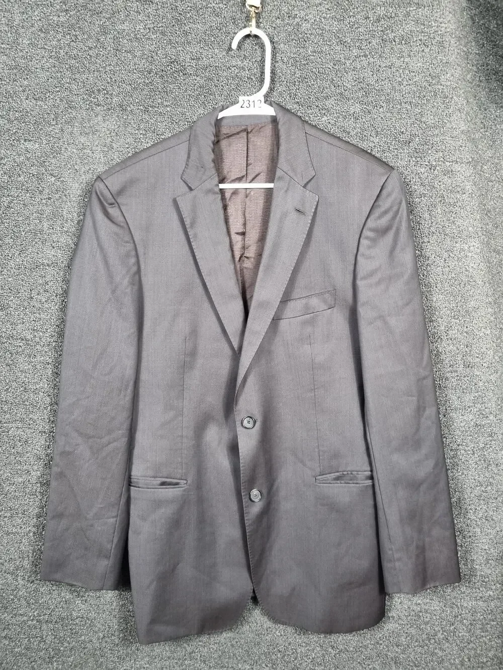 Hugo Boss Classic Sport Coat Jacket Mens Size 42L Wool Italy Korrys Fabric